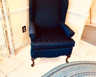 Vintage wingback armchair