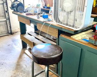 Solid wood workshop table/garage number two