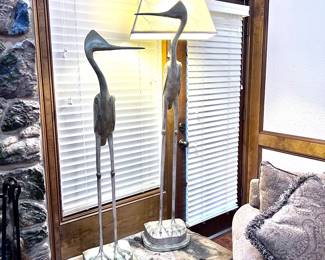 Decorative crane lamp