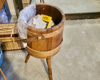 Vintage sewing bucket