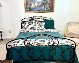 Queensize Cast Iron Bed