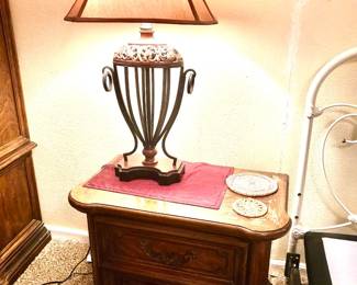 Solid wood nightstand