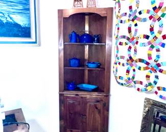 Vintage Korner Curio Cabinet