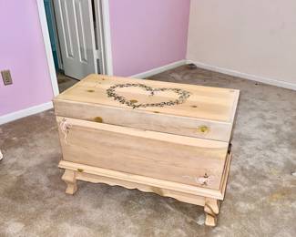 Vintage chest that matches vanity set