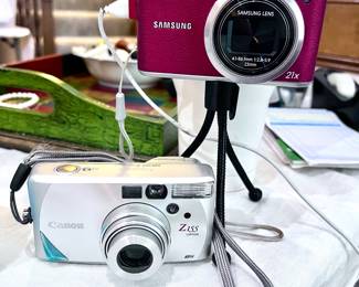 Samsung and Olympus cameras