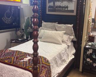 Pair of Antique 4 Poster Beds