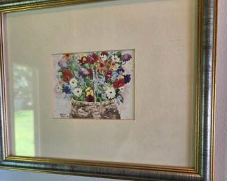 Helen Paul Floral Still Life Watercolor Print