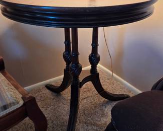 Vintage Mahogany Tripod Pedestal Wine Table