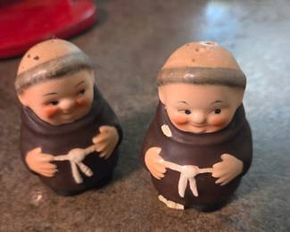 Vintage Goebel Friar Tuck Monk Salt and Pepper Shakers