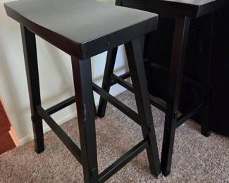 PJ Wood Classic Saddle Seat Bar Stools