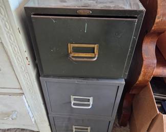 Vintage Cole Steel Industrial Filing Cabinet