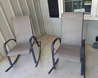 Outdoor Patio Sling Rocking Chairs