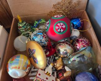 Assorted Vintage Christmas Ornament Collection