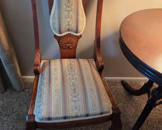 Victorian Rococo Revival Side Chair with Shell Carving