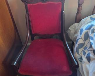 Victorian Mahogany Green Man Motif Accent Chair