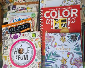 Assorted Adult Coloring Book Collection