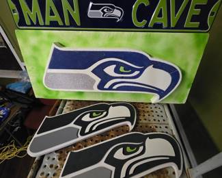 172 5SeahawksManCaveSignBannerFoamWallDecor