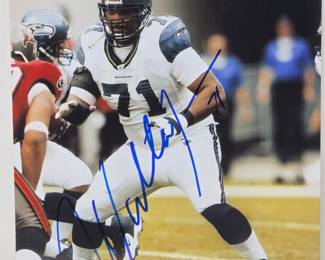 151 Autographed8x10PhotoOfSeahawksHOFOffensiveTackleWalterJones