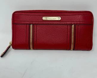 98 MichaelKorsContinentalZipAroundDeepRedWallet