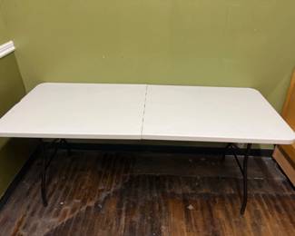 58 WhitePlasticFoldingUtilityTable
