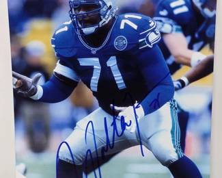 152 Autographed8x10PhotoOfSeahawksHOFOffensiveTackleWalterJones