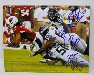 153 Autographed8x10PhotoOfSeattleSeahawksShermanHillWright