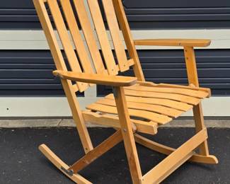 207 MapleFoldingSlatRockingChairMadeInCanada