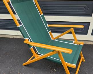 208 TelescopeCasualWoodFolding4WayAdjustableDeckChair
