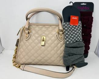 119 MarcJacobsQuiltedLeatherSatchelLegWarmers
