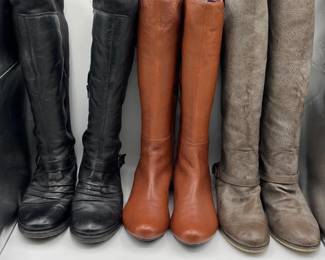 56 3WomensSize11KneeHighBootsBreckellesBaretrapsIndigo