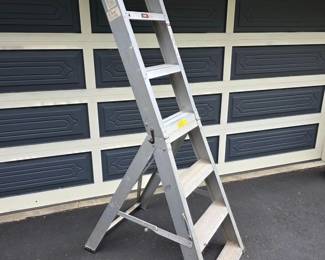 210 DisstimSpecializedAluminum6ftType1DualPurposeFoldingLadder