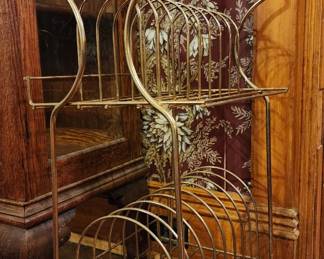 Vintage brass record stand