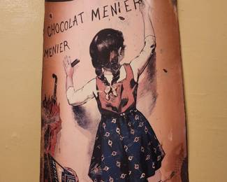 Distressed reproduction of Chocolat Menier advertisement