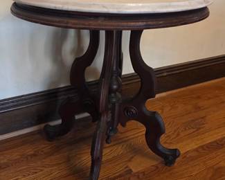 Antique marble top table
