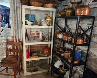 Various baskets, vessels, decor in Scratch and Dent!