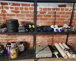 Weights, workout stuff, miscellaneous stuff