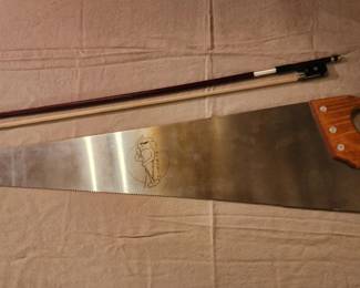 Wentworth musical saw with bow, rosin, and case