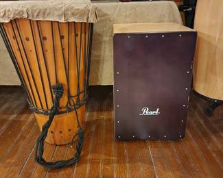 Ashiko rope tuned drum, Pearl Cajon