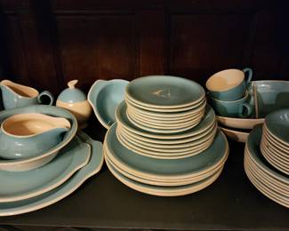 MCM Harkerware Sailboat dish set