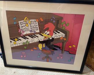 Large framed Woody Woodpecker