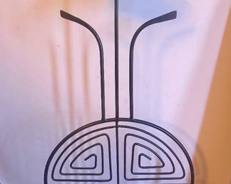 Asian style tall candle holder