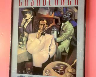 Casablanca framed poster