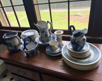 BLUE AND WHITE DISHES