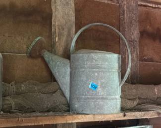 GALVANIZED METAL WATERING CAN
