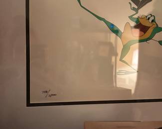 Michigan J. Frog Limited Edition Framed sericel - signed + numbered