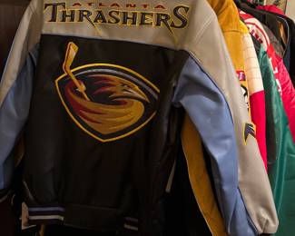 Leather Atlanta Thrashers Jacket