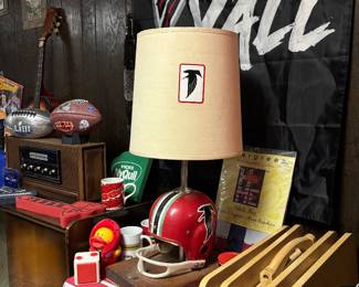 Vintage Falcons Helmet Lamp
