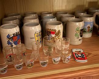 Huge selection of German Beer Steins
