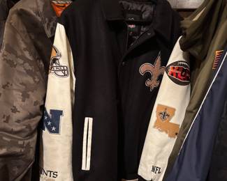 Sports Jackets - Atlanta Braves, Falcons, Hawks, New Orleans Saints + More!