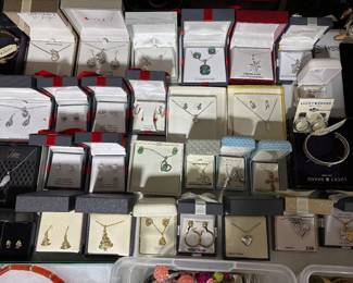 Ladies Sterling Silver + Precious Gemstone Jewelry - Most new in the box and never worn!